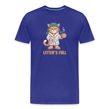 Rôti du matin - T-shirt bio Premium Homme - bleu roi - Devant - Damien (186cm)