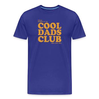 Cool Dads Club - with cool Kids - Männer Premium Bio T-Shirt - Königsblau - Vorne - Damien (186cm)