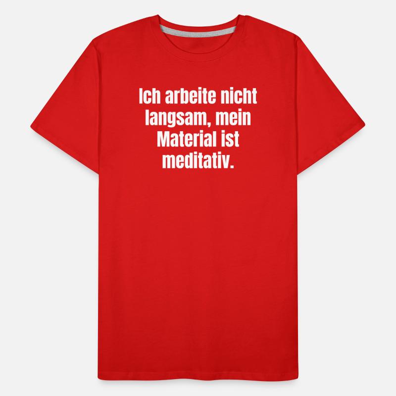 Meditative Material Statement Men's Premium Organic T-Shirt