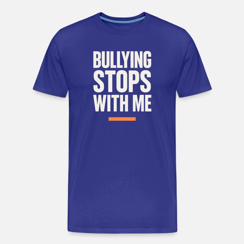 Anti-mobbing-freundlichkeit, Stehen Sie - Männer Premium Bio T-Shirt - Königsblau