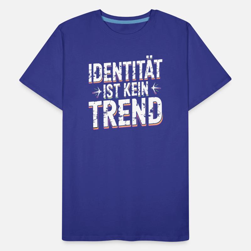 Identity Is Not A Trend Statement Pride Men's Premium Organic T-Shirt