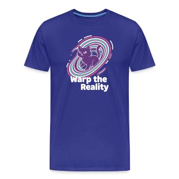 Tourbillon du portail du chat violet - T-shirt bio Premium Homme - bleu roi - Devant - Damien (186cm)