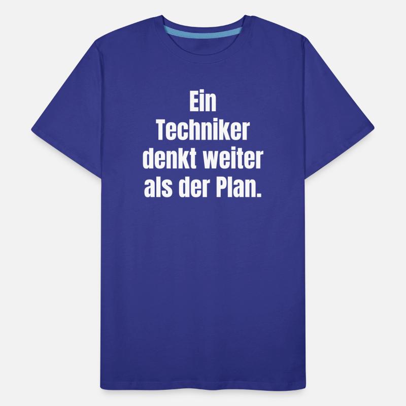 Le technicien réfléchit plus loin que prévu T-shirt bio Premium Homme
