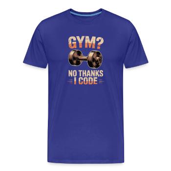 Witzige Grafik zum Thema Programmierung - Männer Premium Bio T-Shirt - Königsblau - Vorne - Damien (186cm)