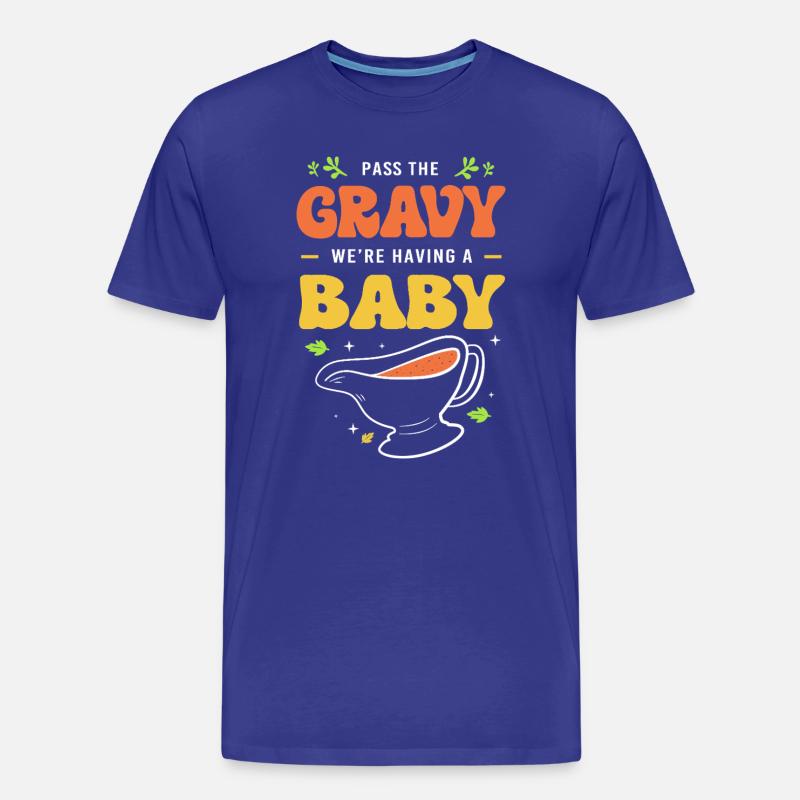 Thanksgiving Gender Reveal Werdende Mutter - Männer Premium Bio T-Shirt - Königsblau