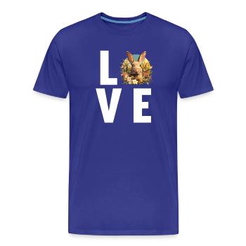 Hasen Hase - Männer Premium Bio T-Shirt - Königsblau - Vorne - Damien (186cm)