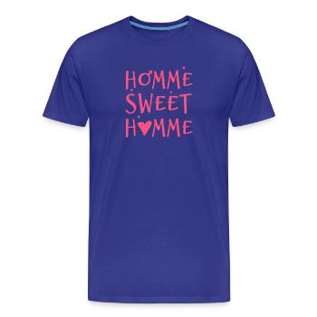 MAN SWEET MAN! - Men's Premium Organic T-Shirt - royal blue - Front - Damien (186cm)