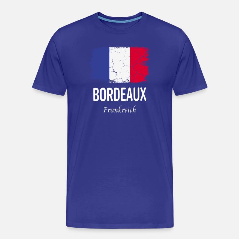 Bordeaux - Männer Premium Bio T-Shirt - Königsblau