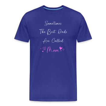 Maman célibataire Maman célibataire Maman célibataire - T-shirt bio Premium Homme - bleu roi - Devant - Damien (186cm)