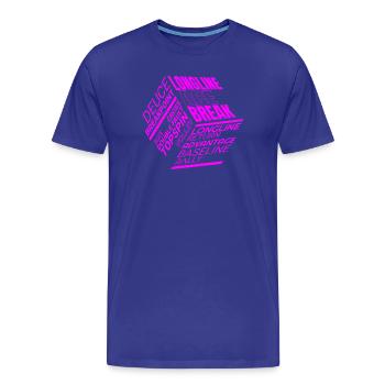 Tennis Glossar von ACE bis Slice - Männer Premium Bio T-Shirt - Königsblau - Vorne - Damien (186cm)