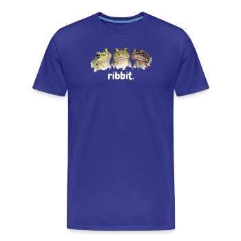 grenouilles coasses, grenouilles amateurs de grenouilles, tremblements de terre drôles - T-shirt bio Premium Homme - bleu roi - Devant - Damien (186cm)