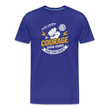 Poésie Slam Speak Loud Slam Poésie - T-shirt bio Premium Homme - bleu roi - Devant - Damien (186cm)
