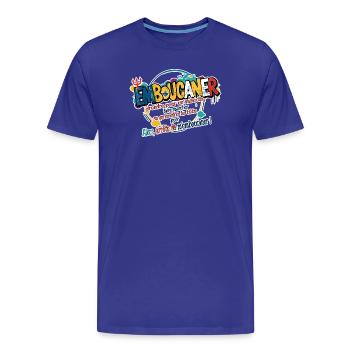 Marseille Slang Art - Emboucaner Expression Design - T-shirt bio Premium Homme - bleu roi - Devant - Damien (186cm)
