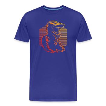Motif motocross avec valeur de reconnaissance - T-shirt bio Premium Homme - bleu roi - Devant - Damien (186cm)