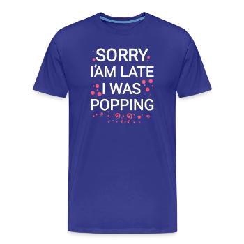 Désolé - T-shirt bio Premium Homme - bleu roi - Devant - Damien (186cm)