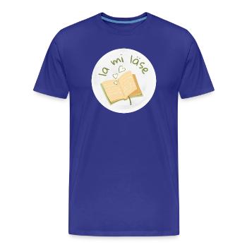 la mi läse - T-shirt bio Premium Homme - bleu roi - Devant - Damien (186cm)