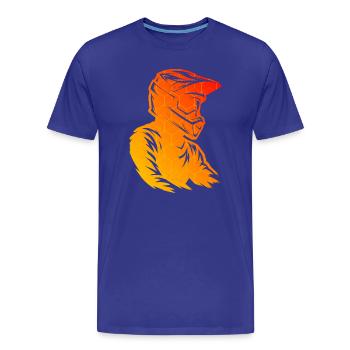 Idée simple de motocross pour le motocross - T-shirt bio Premium Homme - bleu roi - Devant - Damien (186cm)
