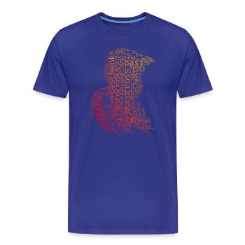 Cool motocross inspiration - Men's Premium Organic T-Shirt - royal blue - Front - Damien (186cm)