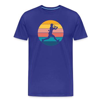 tennis - T-shirt bio Premium Homme - bleu roi - Devant - Damien (186cm)