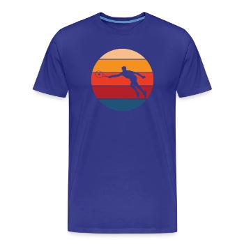 Tennis - Men's Premium Organic T-Shirt - royal blue - Front - Damien (186cm)