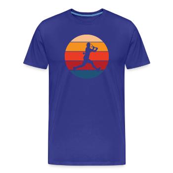 tennis - T-shirt bio Premium Homme - bleu roi - Devant - Damien (186cm)