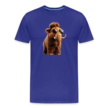 Mammut Wollhaarmammut Eiszeit Mammuts Süßes Mammut - Männer Premium Bio T-Shirt - Königsblau - Vorne - Damien (186cm)