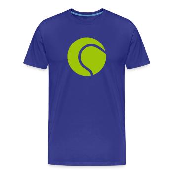 Balle de tennis - T-shirt bio Premium Homme - bleu roi - Devant - Damien (186cm)