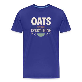 Culture du petit-déjeuner de la bouillie du jour au lendemain - T-shirt bio Premium Homme - bleu roi - Devant - Damien (186cm)