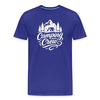 Équipe de camping en plein air - T-shirt bio Premium Homme - bleu roi - Devant - Damien (186cm)