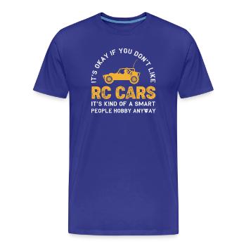 Voiture jouet RC Car - T-shirt bio Premium Homme - bleu roi - Devant - Damien (186cm)