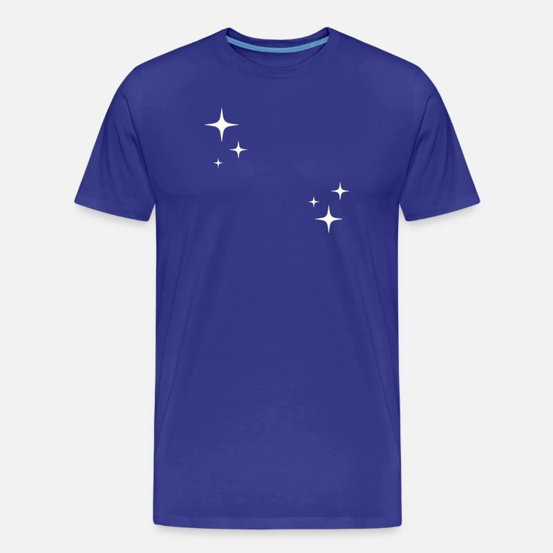 Sterne - Funkeln - Zeichen - Männer Premium Bio T-Shirt - Königsblau