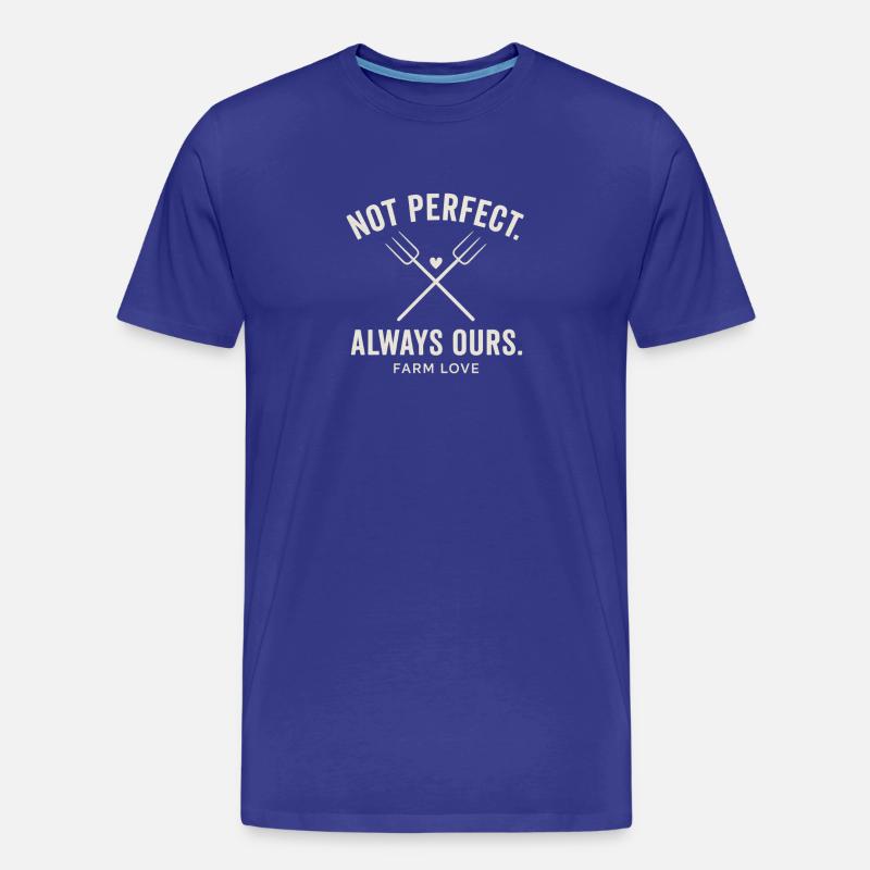 Nicht Perfekt Farmliebe - Männer Premium Bio T-Shirt - Königsblau
