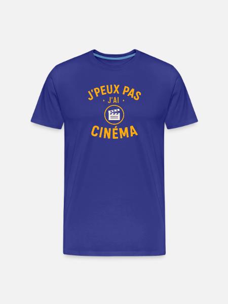 I can't I have cinema - Men's Premium Organic T-Shirt - royal blue