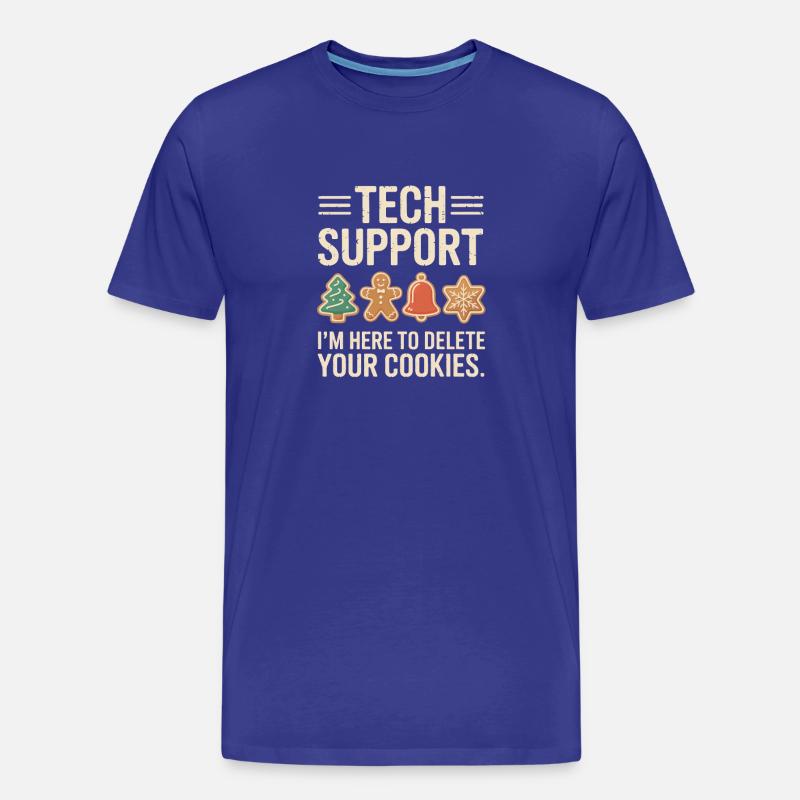 Technische Support-Cookies: Yuletide debuggen - Männer Premium Bio T-Shirt - Königsblau