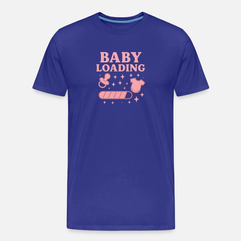 Baby Loading Grafik – Schnuller & Windel Sterne - Männer Premium Bio T-Shirt - Königsblau