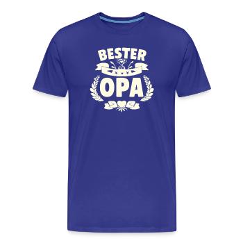 Meilleur grand-père - T-shirt bio Premium Homme - bleu roi - Devant - Damien (186cm)