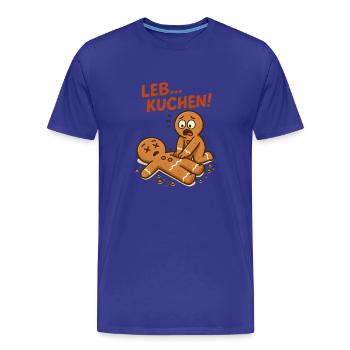 Lebkuchen Gingerbread - Männer Premium Bio T-Shirt - Königsblau - Vorne - Damien (186cm)