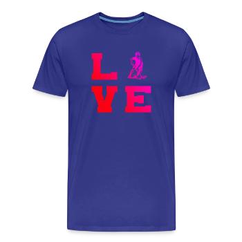 Super cadeau de floorball pour floorball - T-shirt bio Premium Homme - bleu roi - Devant - Damien (186cm)