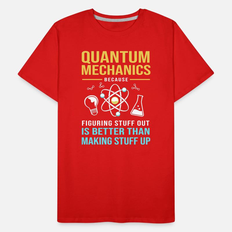 Quantenphysik Quantenmechanik Quantensprung Männer Premium Bio T-Shirt