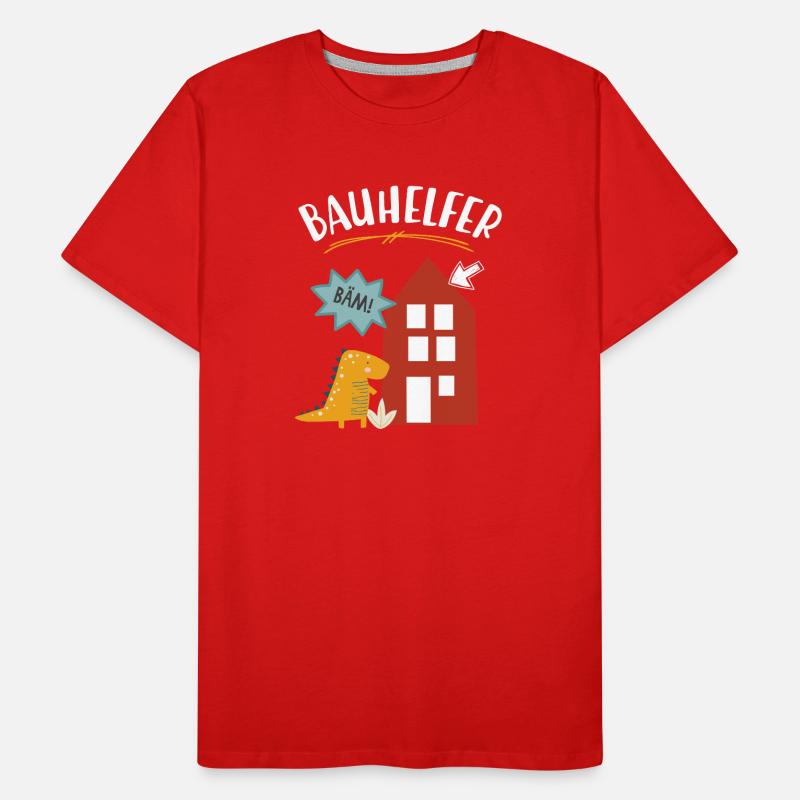 Construction Workers House Construction Construction Craftsmen Men's Premium Organic T-Shirt