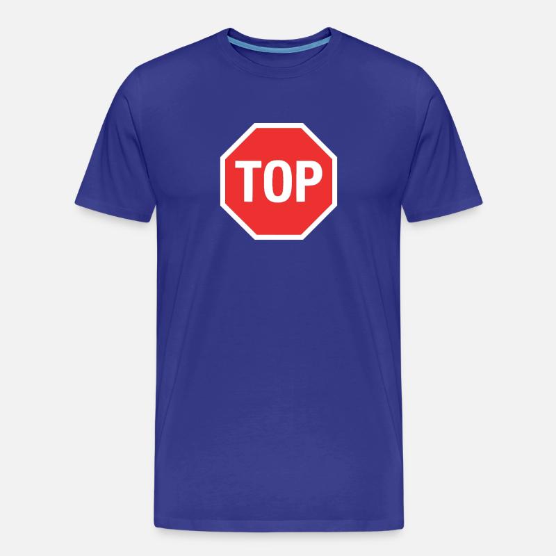 Nach oben! (Stopp) - Männer Premium Bio T-Shirt - Königsblau