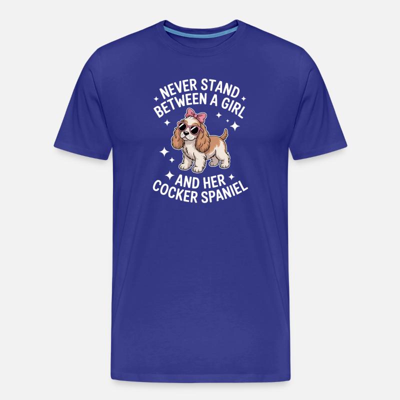Cocker Spaniel Sprüche Cocker Spaniel Geschenk - Männer Premium Bio T-Shirt - Königsblau