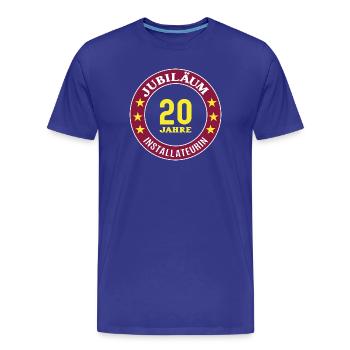 Installateurin Jubiläum 20 Jahre 20 jähriges Jubi - Männer Premium Bio T-Shirt - Königsblau - Vorne - Damien (186cm)