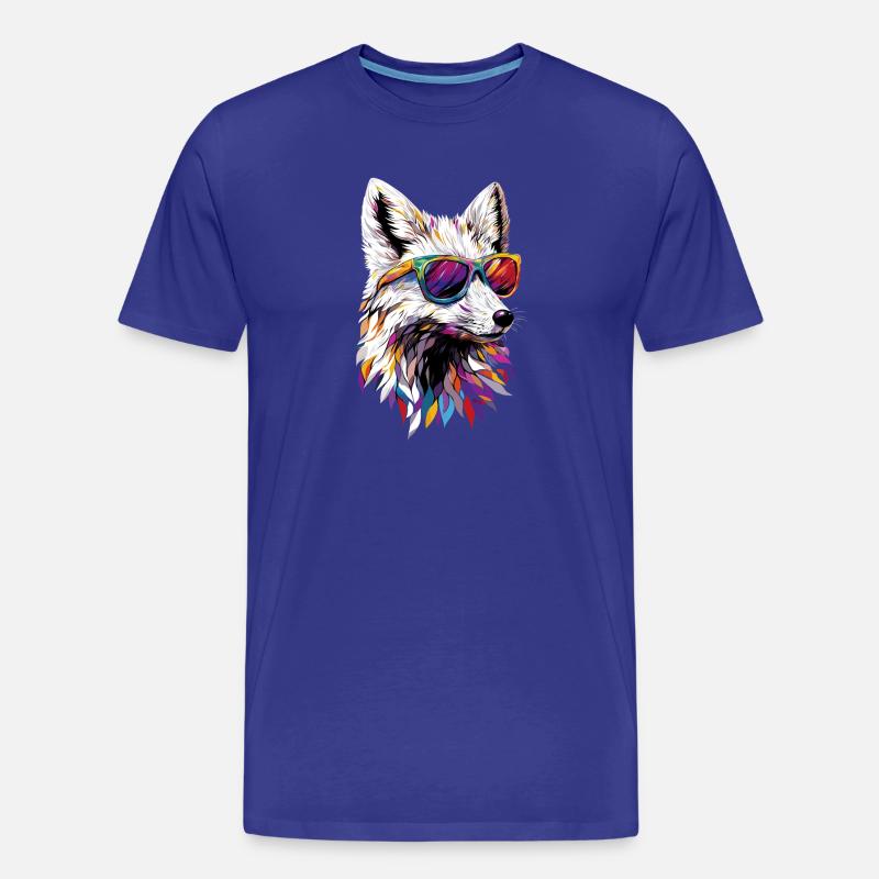 Polarfuchs Schneefuchs Eisfuchs Süßer Weißer Fuchs - Männer Premium Bio T-Shirt - Königsblau
