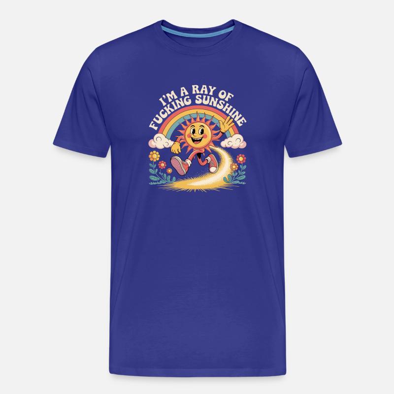 Ich bin ein verdammter Sonnenstrahl - Männer Premium Bio T-Shirt - Königsblau