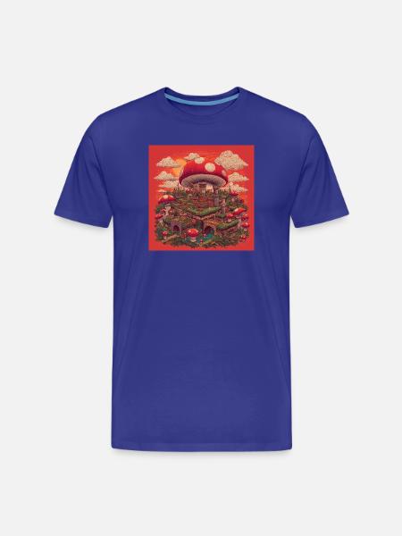Mushroom Kingdom II - Men's Premium Organic T-Shirt - royal blue