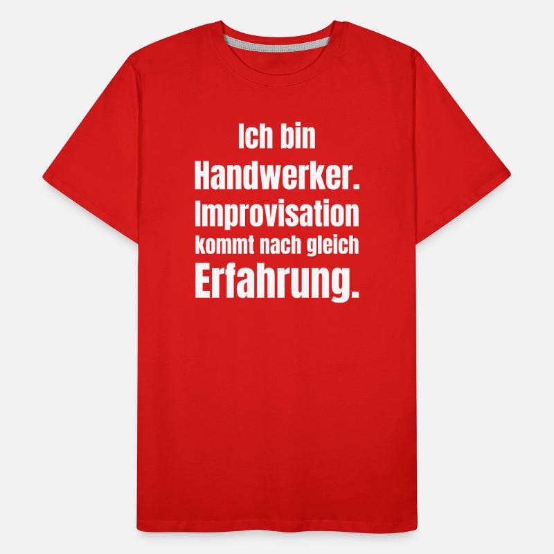 Je suis un artisan – improvisation basée sur l’expérience T-shirt bio Premium Homme