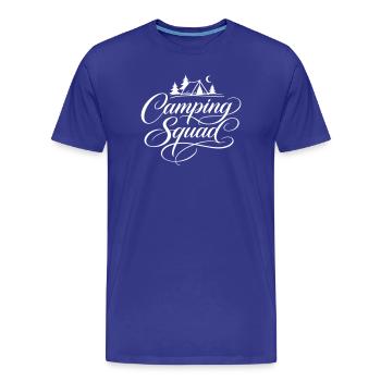Tente de camping - T-shirt bio Premium Homme - bleu roi - Devant - Damien (186cm)
