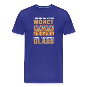 Stained Glass Art Stained Glass Artist - Men's Premium Organic T-Shirt - royal blue - Front - Damien (186cm)