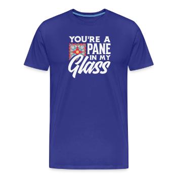 Stained Glass Art Stained Glass Artist - Men's Premium Organic T-Shirt - royal blue - Front - Damien (186cm)